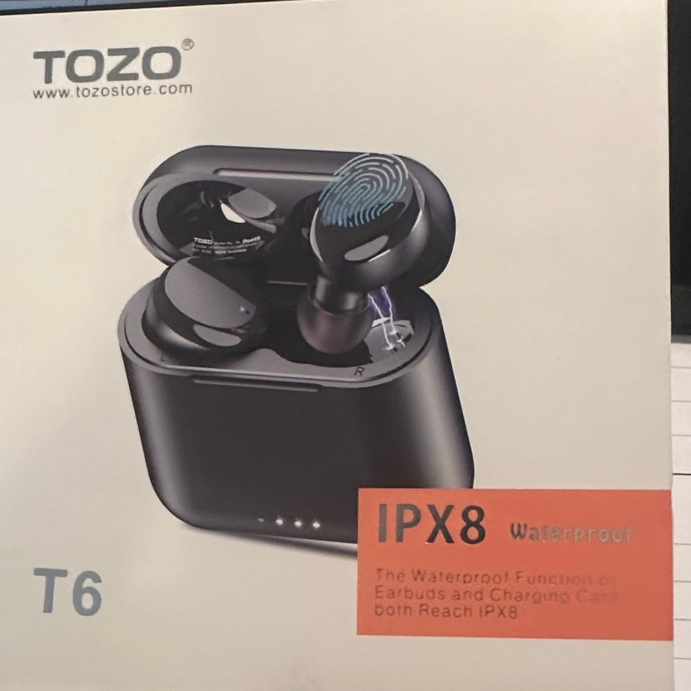 TOZO T6 Black Wireless Earbuds